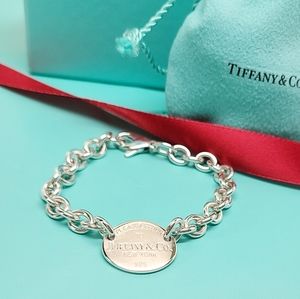 Authentic Tiffany Pls. Return to Tiffany oval tag bracelet